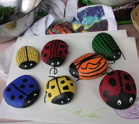 how to make memory ladybug rocks, crafts, Our cute bugs waiting for a home