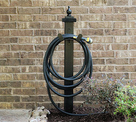 water hose holder for the garden diy, diy, how to, outdoor living, plumbing, DIY Hose Holder for the garden