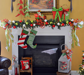 our merry christmas mantle, seasonal holiday d cor, Merry Christmas mantle