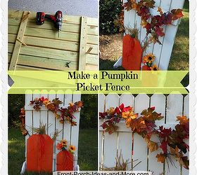 make an easy autumn pumpkin fence, fences, outdoor living, seasonal holiday decor, Make your own Autumn Decorative Fence