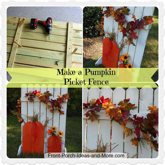 make an easy autumn pumpkin fence, fences, outdoor living, seasonal holiday decor, Make your own Autumn Decorative Fence