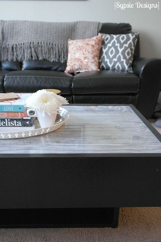 glass coffee table update, home decor, living room ideas, painted furniture
