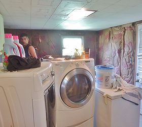 farmhouse laundry room, home decor, laundry rooms, Laundry Room Before