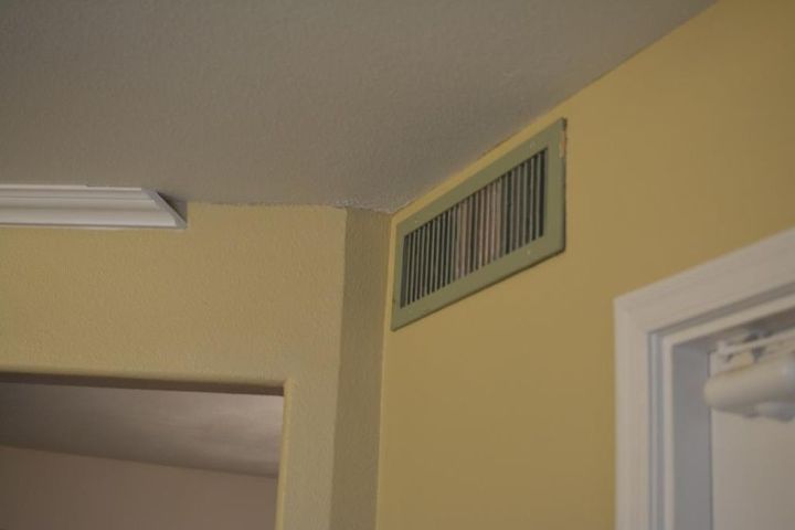 q crown molding how do i handle this vent detail, diy, how to, hvac, wall decor, woodworking projects