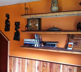 an africa themed office from an old gues bedroom, craft rooms, doors, home decor, home improvement, home office, color and shelving