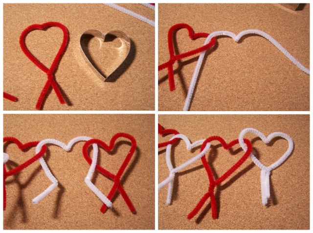 pipe cleaner heart garlands, crafts, seasonal holiday decor, It is very easy to link them together Then clip off the ends when you are done