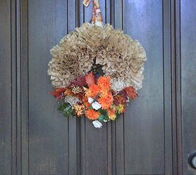 coffee filter wreath, crafts, wreaths