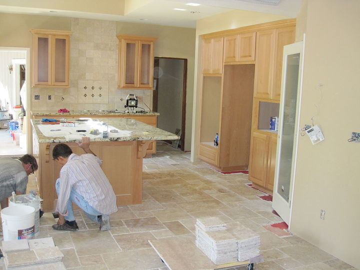 let there be light, home improvement, kitchen design, kitchen island, lighting, We loved how the new Beechwood Cabinets turned out This huge island allowed for a more social atmosphere and more than made of for the loss of cabinet space in the wall that was removed