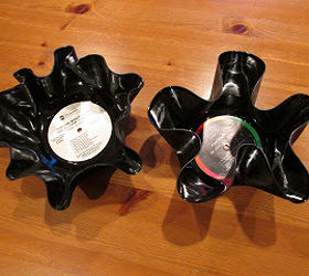 diy vinyl record upcycle ideas, 4 DIY vinyl record bowls