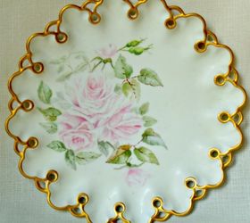 decorating with vintage the ultimate repurpose, home decor, painted furniture, Hand painted Limoges France plate from 1892