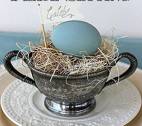 surprise easter egg place setting, crafts, easter decorations, seasonal holiday decor