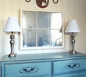 how to turn an old window into a mirror, diy, home decor, how to, painted furniture, repurposing upcycling, Use looking glass spray to turn an old window into a mirror