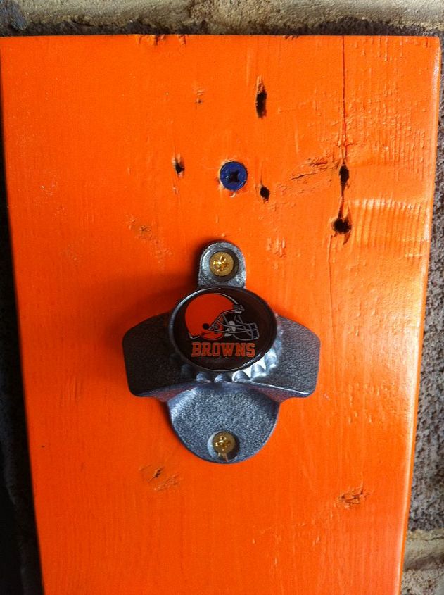 cleveland browns inspired bottle opener, crafts, home decor, This thing costs 18 00 and was found on Amazon
