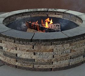 granite fire pit, outdoor living