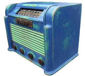 gadgetsponge styled vintage rca victor radio, chalk paint, painted furniture