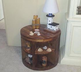 refurbished wire spool, diy, repurposing upcycling, woodworking projects
