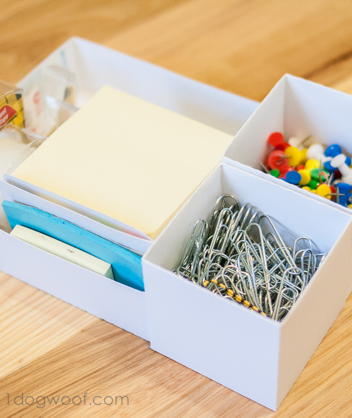 creating custom boxes for organization, crafts, organizing, Use plain cardstock to make custom boxes to hold small items