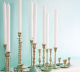 paint dipped brass candlestick, crafts, DIY Paint Dipped Brass Candlestick via Inspired by Charm