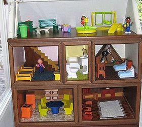 doll house made from old dresser