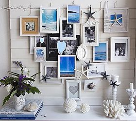 a different way to display your holiday pictures my summer mantel, fireplaces mantels, seasonal holiday d cor