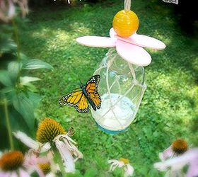 make a diy butterfly feeder in 6 easy steps, Using your nail and hammer punch a small hole in the lid of the jar You re going to be cutting your sponge and you want your sponge to fit tightly through the hole so keep it small You can always make it bigger as necessary