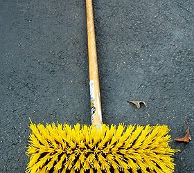 how to clean moldy gutters and bricks, cleaning tips, concrete masonry, curb appeal, I used this scrub brush Stiff but not destructive