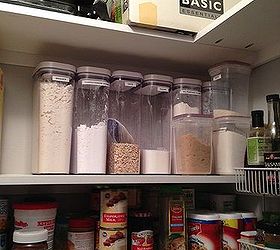 i finished my perfect pantry, cleaning tips, closet, xoxo containers allowed me to store items efficiently I like how they are tall versus wide which saves space on the shelf