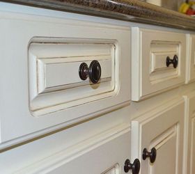 painted kitchen cabinet details, kitchen cabinets, kitchen design, painting, Close up view of painted and glazed drawers