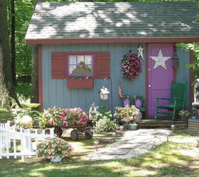 my fairy tale style shed, flowers, gardening, outdoor living