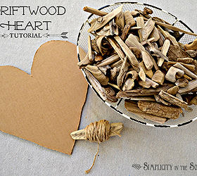 driftwood heart art a tutorial, crafts, seasonal holiday decor, valentines day ideas