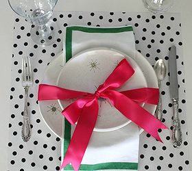 diy polka dot placemats in 15 minutes, crafts, home decor