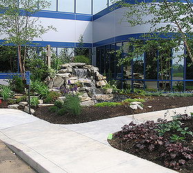 exciting corporate entrance in wallingford ct by tjb inc landscape contractor, landscape, outdoor living, ponds water features
