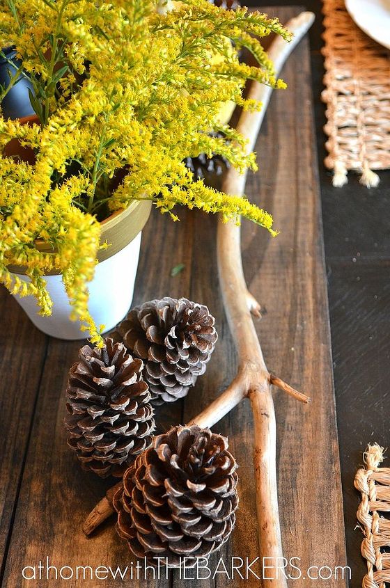 fall home tour, flowers, gardening, seasonal holiday d cor, wreaths, Dining table centerpiece