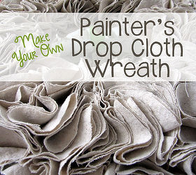 make your own painter s cloth wreath, crafts, wreaths