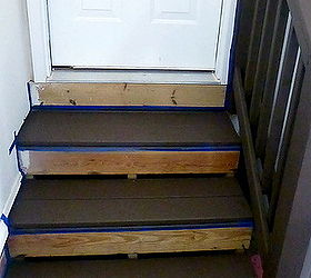 renewing boring garage steps, Two coats of Rescue It on the steps and railing