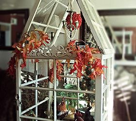 mini greenhouse from old windows that changes with the seasons, Build a mini greenhouse you can enjoy indoors and change decor with the seasons