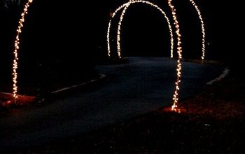 Outdoor Christmas Lights and DIY Arches