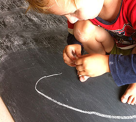 make a diy kids chalkboard, chalkboard paint, crafts, couldnt wait to draw