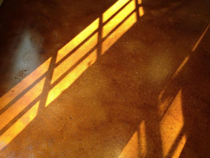 featured photos, Closeup of stained concrete with sunlight
