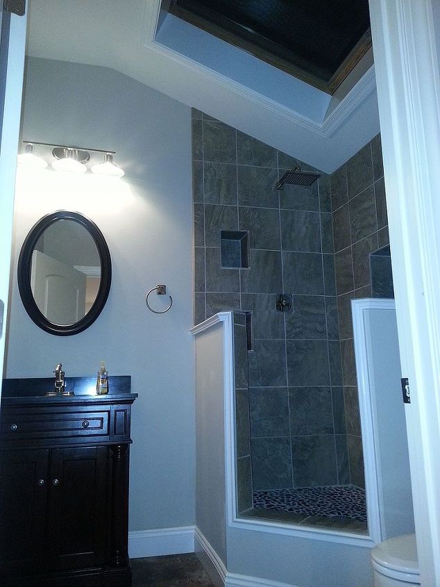 bathroom remodel, bathroom ideas, home improvement, This is a bathroom remodel we did at our own home