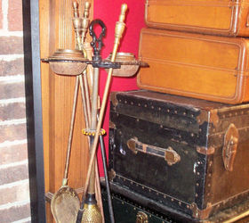 Repurposed Vintage Ashtray Stand to Fireplace Tool Holder