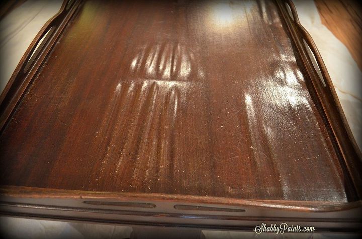 reloving a table with damaged veneer and adding a raised stencil, painted furniture