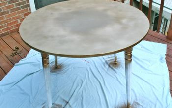 Un cambio de imagen de una mesa comprada: Esmeralda con incrustaciones de oro