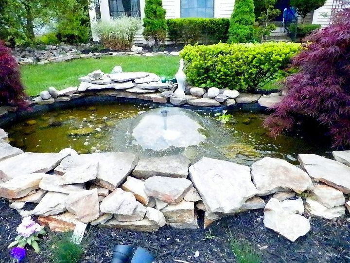 q i need a step down from my pond to the lawn, gardening, landscape, outdoor living, ponds water features