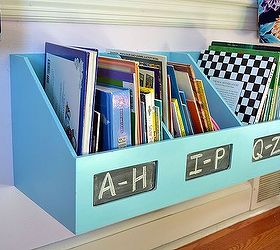 organizer turned kids bookshelf, storage ideas