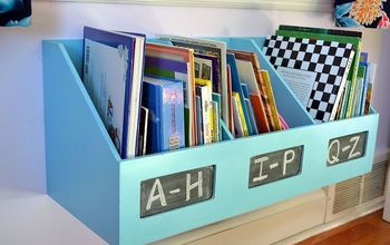 Organizer Turned Kids Bookshelf