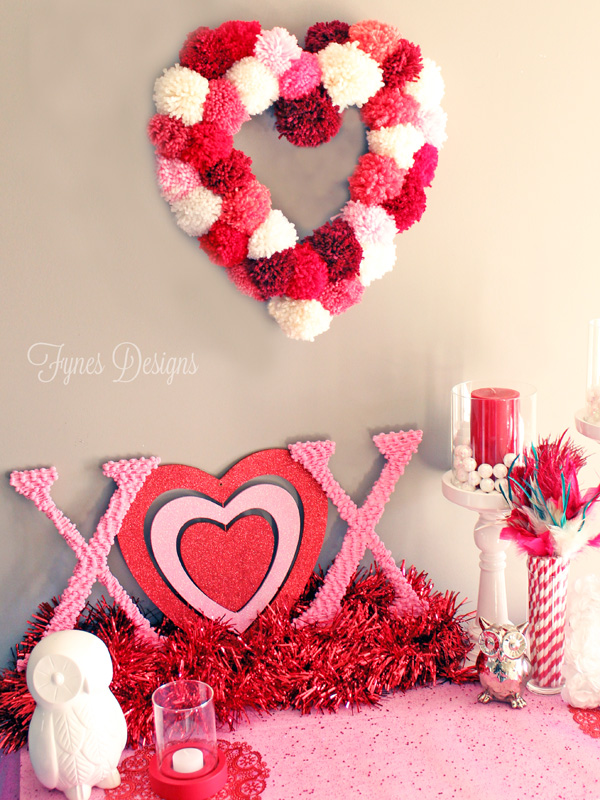 how to make a heart wreath form, crafts, seasonal holiday decor, valentines day ideas, wreaths, Sweet Valentines vignette with the heart shaped wreath