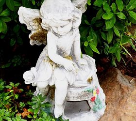 angels and blooms in the front yard, flowers, gardening, A Clearance Angel
