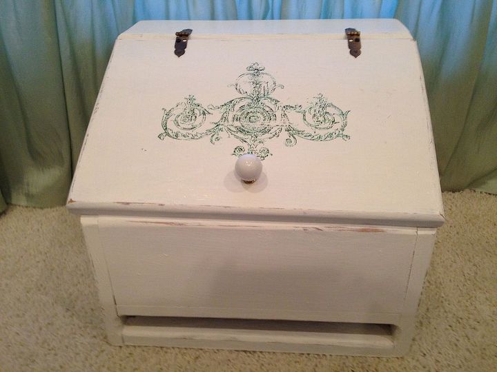 shabby chic scroll box, crafts, painting, shabby chic