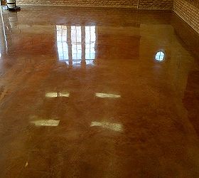 can you polish a garage floor really, flooring, garages, As nice as it looks I would not place any leakers on this floor as it may leave stains